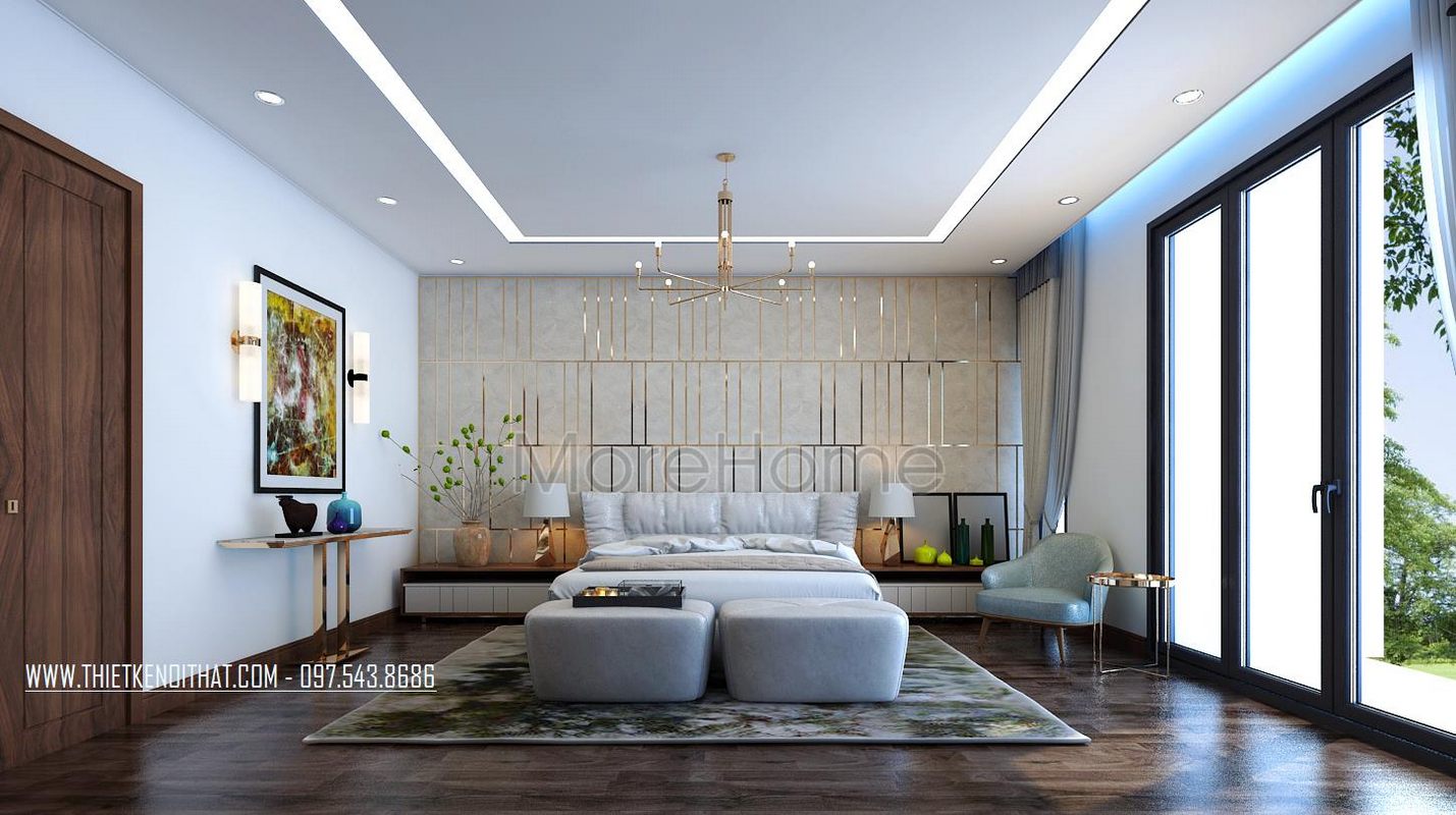 Mẫu thiết kế nội thất  phòng ngủ khách sạn 5 sao Hà Nội